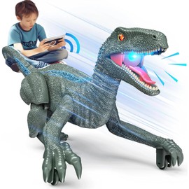 Dinosaur Toys for Kids 3-5-7, Remote Control Dinosaur Toys for 3 4 5 6 7 8 Year Old Boys, Electronic Walking Robot Dinosaur Toy with Light & Realistic Roaring Sound