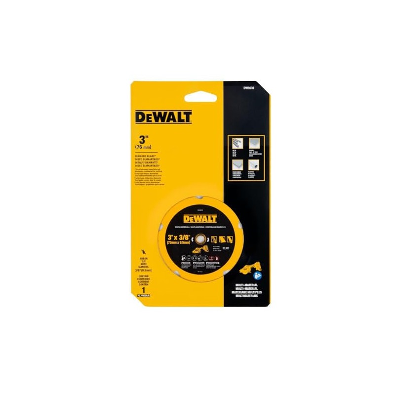 DEWALT Cut Off Wheel, 3", with Fine Finish, Ultra Sharp