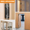 Lipshome 9.7" Hidden Door Hinge/Concealed Hinges,Invisible Hinges,Invisible Door Silent 180