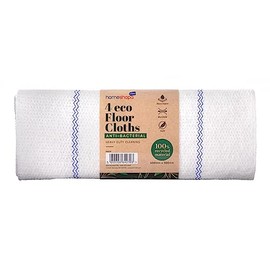 Homeshopa Eco Floor Cleaning Cloths, 4 Pack Anti-Bacterial 100% Recycled Material Large Washable Kitchen Floor Cloth, Reusable Super Absorbent Durable, Suitable for All Floor Cleaning, 40 X 30 cm