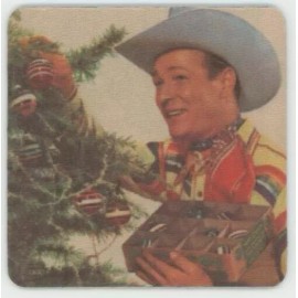 Roy Rogers Singing Cowboy Actor - Christmas Tree Beverage Gift COASTER