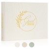 Lanpn Wedding Guest Book for Wedding Reception - Elegant Linen