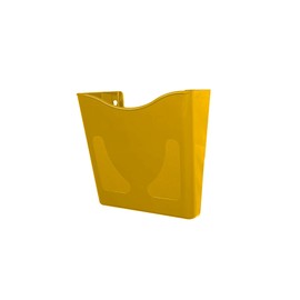 Deflecto 6 Pack Yellow Portrait A4 Wall Mounted Document Holder - A4 Sign Holder - A4 Leaflet Holder Wall Mounted Letter Rack - Leaflet Display Stands - A4 Poster Holder - A4 Menu Holders