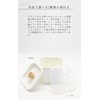 everyU. Enamel Miso Pot with Enameled Lid with Heat-resistant Handle,