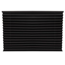 RecPro Pleated Shades in Black for RVs/Campers (50x38)