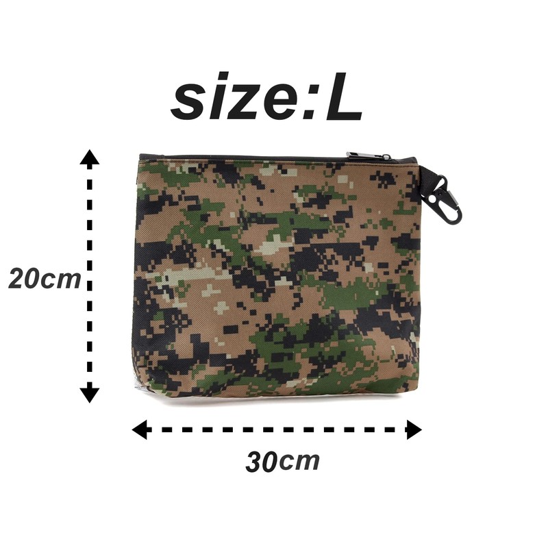 TAKASUE Camouflage Transparent Pouch, For Survival Games, Tools, Accessories, Waterproof,