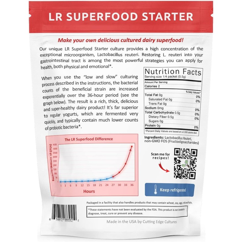 Cutting Edge Cultures LR SuperFood Starter Culture + Prebio Plus