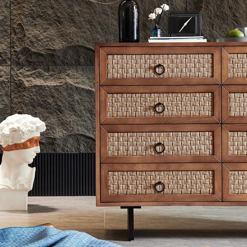 RZDEAL 8Pcs 2.0" x 1-7/8" Solid Brass Pulls for Dresser