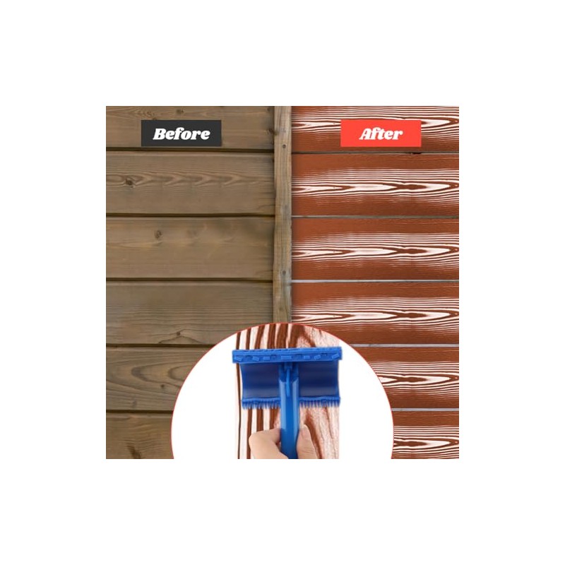 5 Pack Wood Grain Tool,Woodgraining Tool Kit,Texture Pattern with Handle