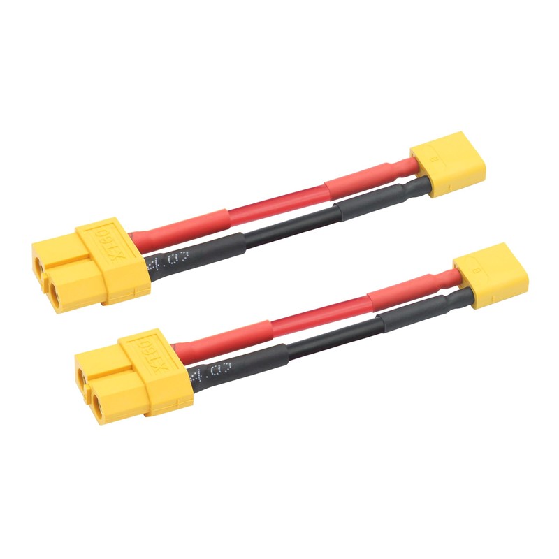 2Pcs Short XT30 Male to XT60 Female Connector Adaptor Plug