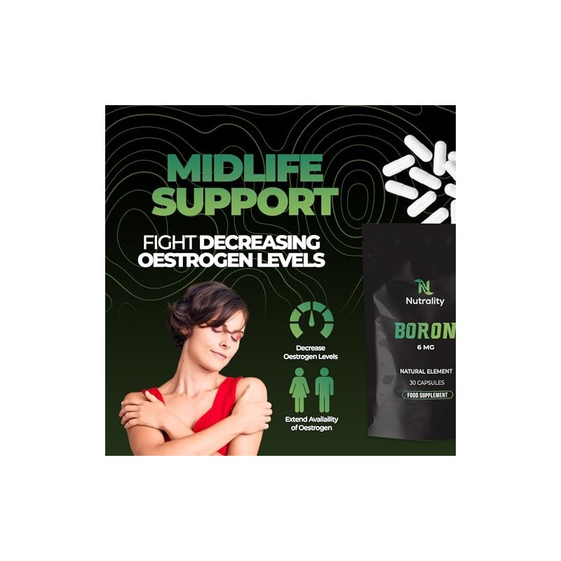 Nutrality Boron 6mg Supplement | Mineral Absorption | 30 Vegan