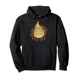 Master of the Campfire Wilderness Glamping Campfire Nature Pullover Hoodie