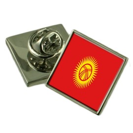 Kyrgyzstan Flag Lapel Pin Badge 18 mm Choose Gift Bag