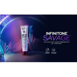 PACK TINTE SEMI PERMANENTE EN CREMA INFINITONE SAVAGE FANTASIA COLORLY 90 GS PIGMENTACIÓN SÚPER INTENSA (90 g, 6)