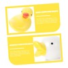MAGICLULU 6Pcs Adorable Duck Shaped Chopstick Rests Yellow Ceramic Tableware
