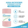 AIDEA Microfiber Cleaning Cloth Roll, 50PK, Tear Away Reusable Paper