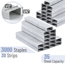 Mr. Pen- Staples for Stapler, 3000 Staples Standard, 1/4 inch, 35 Sheet Capacity (26/6)