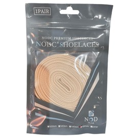NODC Cotton HS SHOELACES SHOELACES Shoelaces, 47.2 inches (120 cm), 55.1 inches (140 cm), 63.0 inches (160 cm), Vintage Cotton, Flat Laces, cream, 140