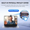 TOALLIN 2K QHD Webcam with Windows Hello, Face Recognition Webcam,