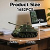 honchoes M4 Sherman Tank Building Set, WW2 Army Military Vehicles
