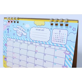 Dandelion Calendar 2026 Tabletop Cinnamorol, Desk Ring Calendar