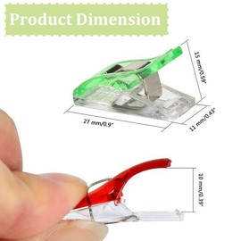 100pcs Sewing Clips for Fabric Quilting Clips Fabric Clips Wonder Clips Plastic Quilting Crafting Clips for Sewing,Dressmaking Crafting,Hanging Sewing/Quilting Accessories