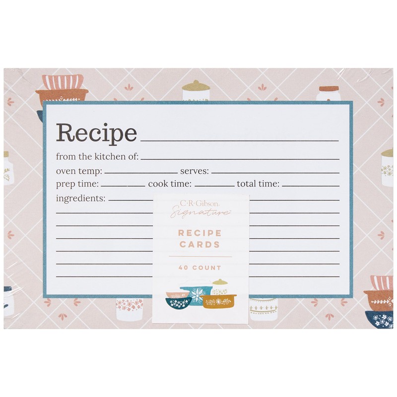 C.R. Gibson Lily & Val Vintage Bakeware Recipe Cards (Q12-25391)
