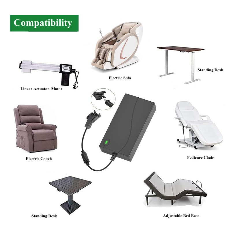 Power Recliner Power Supply, 29V, 2A, Universal 2 Pin Y