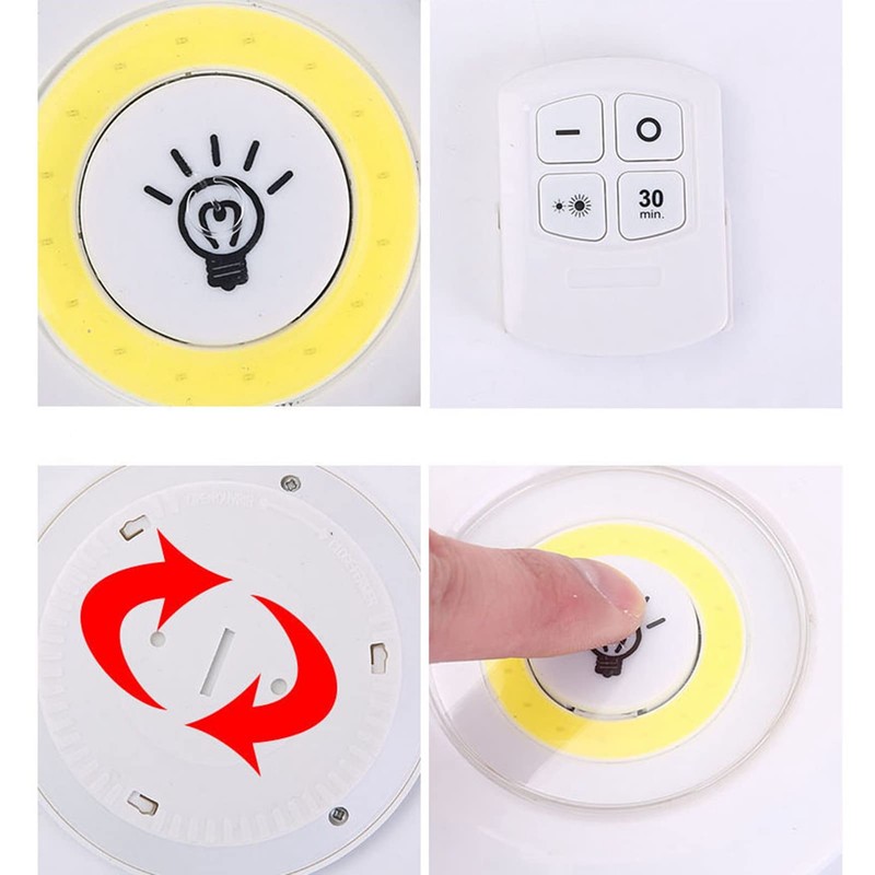 Garosa COB Smart Wireless Remote Control Night Light Decorative Mini