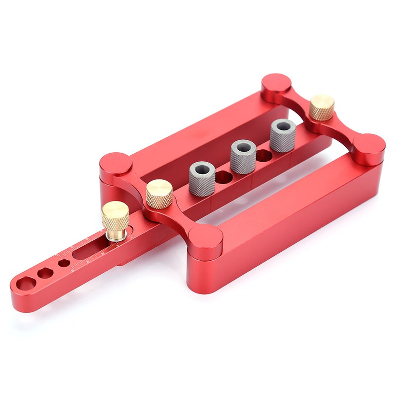 6/8/10mm Self Centering Dowelling Jig Dowel Hole Drilling Guide DIY