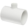 Spears 402 Series PVC Pipe Fitting, Tee, Schedule 40, White,
