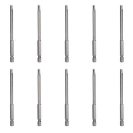 10Pcs 4mm Magnetic Screwdriver Bits Alloy Steel 1/4 Inch Hex Shank Bits Accessory