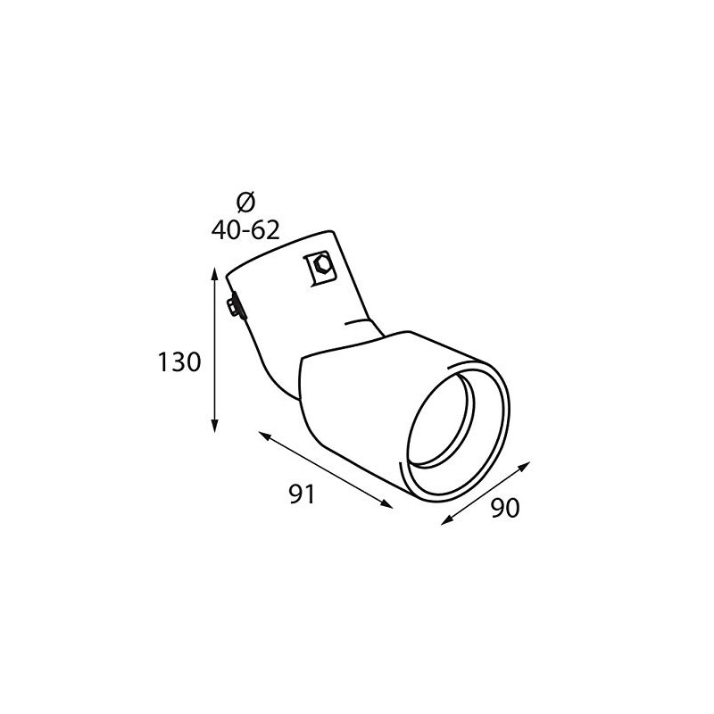 Lampa 60116 Sports Terminal with Adjustable Angle, 68