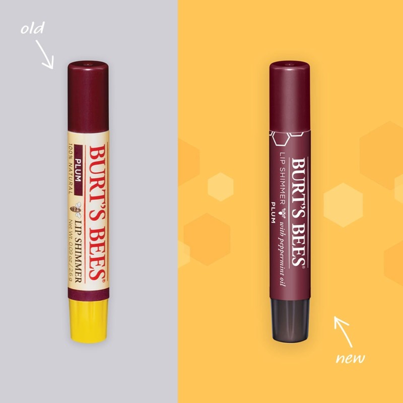 Burt's Bees Shimmer Lip Tint Set, Tinted Lip Balm Stick,