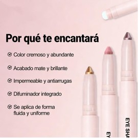 Erinde Sombra de ojos en Barra Matte, Larga Duración y Resistente al Agua