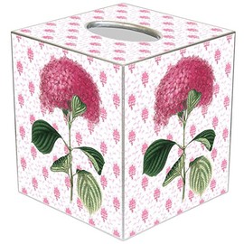 Marye-Kelley TB2438-Pink Hydrangea Tissue Box Cover
