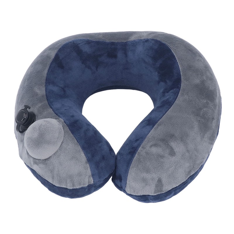 Self Inflatable Travel Pillow U Shaped Portable Neck Chain Support