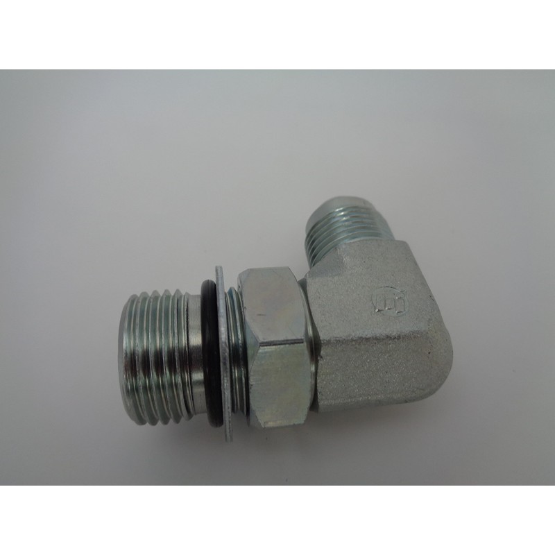 Hydraulic JIC x UNF Male/Male 90 deg Positional Compact Adjustable