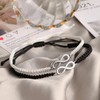 meberg Partner Bracelets Infinity Black White Couple Jewellery Love Jewellery