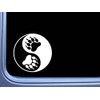 Yin Yang Bear Paw L381 6 inch Decal Sticker