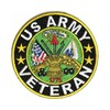 US Army Veteran Patch 3" round embroidered