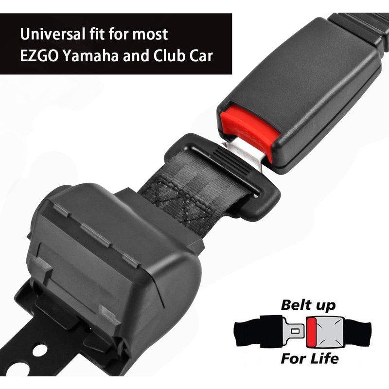 Roykaw Retractable Golf Cart Seat Belt Kit Compatible with EZGO,