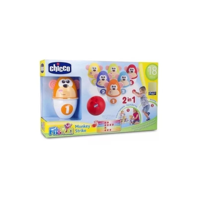 Chicco Juego De Boliche Monkeys Strike Marca Chicco 2 En