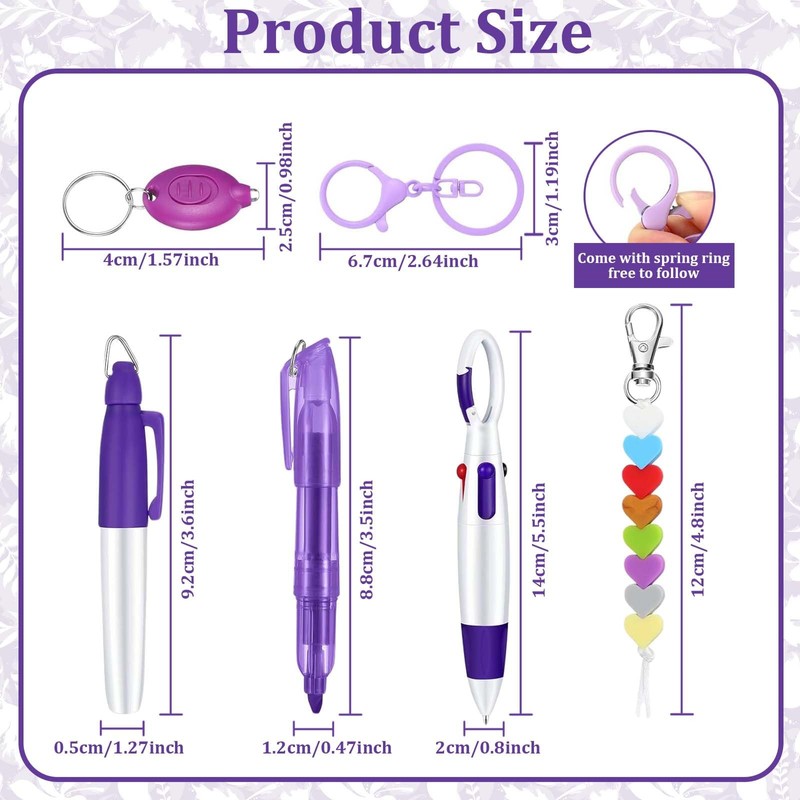 Divguf Mini Nurse Badge Accessories Set with Reel and Pen,