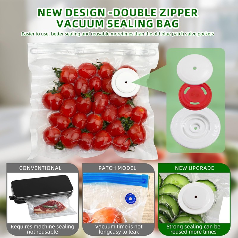 Vacuum Sealer for Food, Handheld Saver Compact Vacuum Sealer Machine