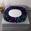 UEVBF Colorful Stars Fitted Sheet Set Queen Size,Glitter Starry Printed