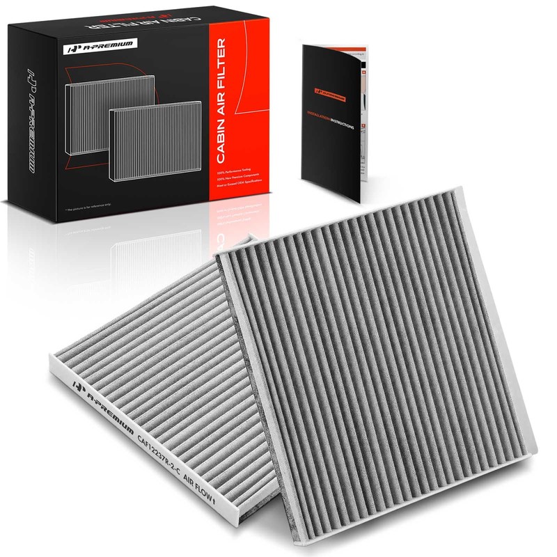 A-Premium - Filtro de aire de cabina de 2 piezas
