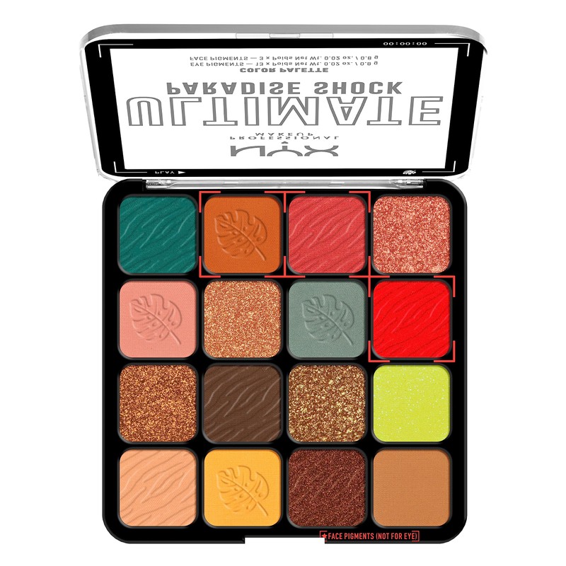 NYX PROFESSIONAL MAKEUP, Ultimate Shadow Palette, Eyeshadow Palette - Paradise