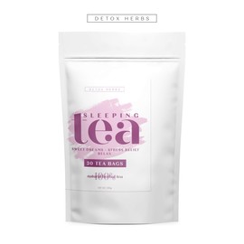 SLEEPING TEA - 30 Tea Bags, Tea for Sweet Dreams, Stress Relief and Relax, Calm Your Nerves & Enjoy Healthy Deep Sleep, 100% Natural Tea for Adults and Kids, Melissa, Chamomile