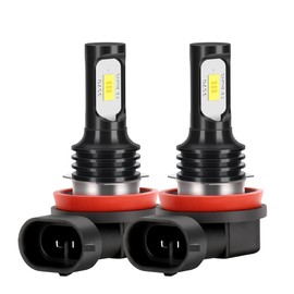LSLIGHT Compatible For Nissan Rogue Fog Lights Bulbs 2008 2009 2010 2011 2012 2013 2014 2015 2016 2017 2018 2019 2020 2021 2022, H8/H11 Bulbs, 6000K White, 800% Brightness, Plug and Play, 2-Pack